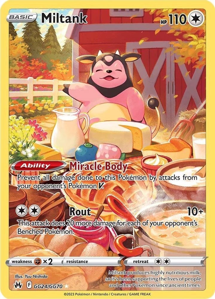 Miltank GG24 - Holofoil Crown Zenith Galarian Gallery - Ultra Rare