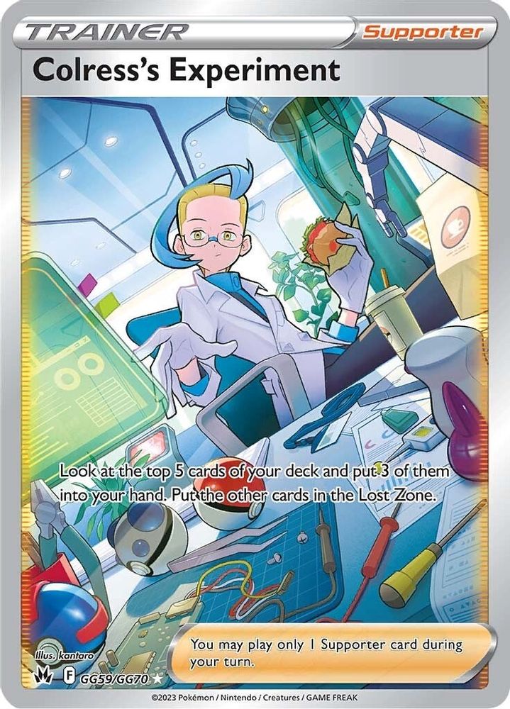Colress's Experiment GG59 - Holofoil Crown Zenith Galarian Gallery - Ultra Rare