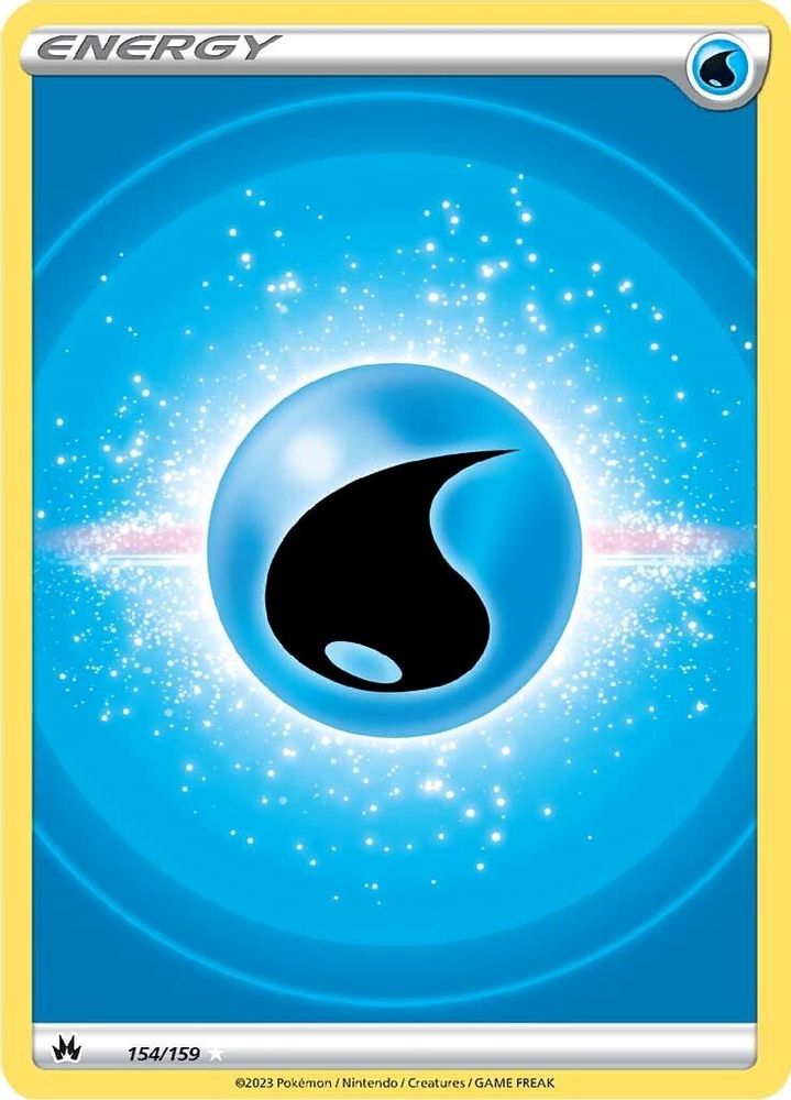 Water Energy (Texture Full Art) 154 - Holofoil Crown Zenith - Ultra Rare