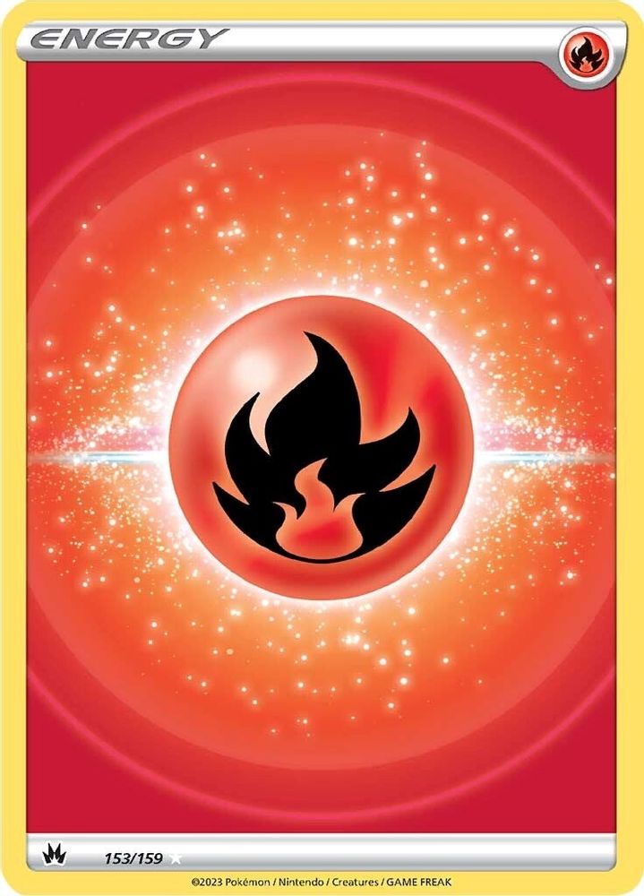 Fire Energy (Texture Full Art) 153 - Holofoil Crown Zenith - Ultra Rare