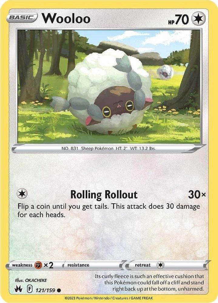 Wooloo 121 Crown Zenith - Common