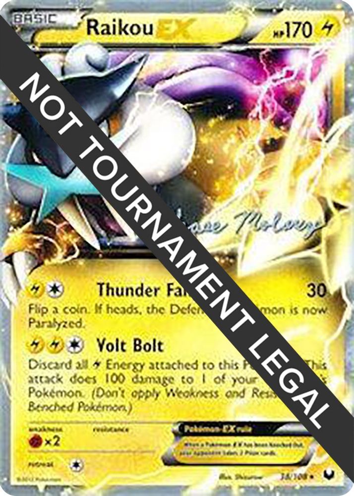 Raikou EX - 2012 (Chase Moloney) 038 World Championship Decks - Ultra Rare