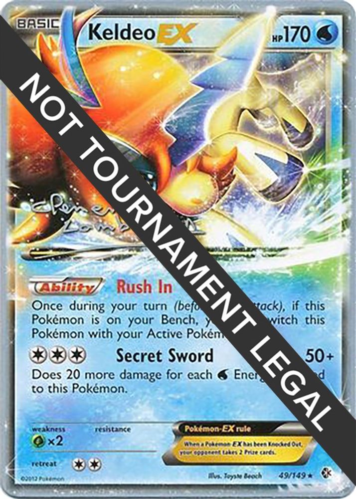 Keldeo EX - 2013 (Clement Lamberton) 049 World Championship Decks - Ultra Rare