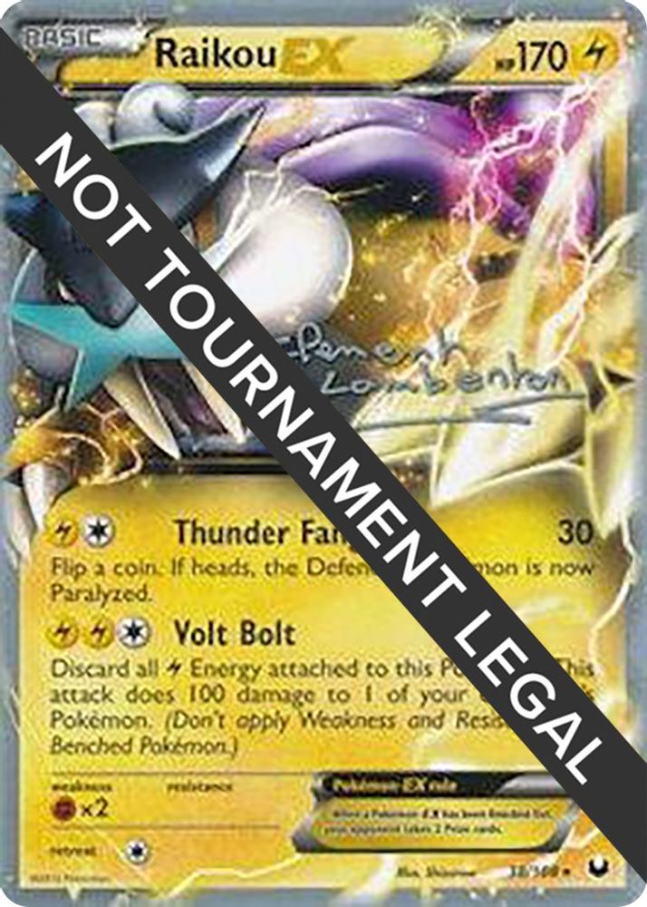 Raikou EX - 2013 (Clement Lamberton) 038 World Championship Decks - Ultra Rare
