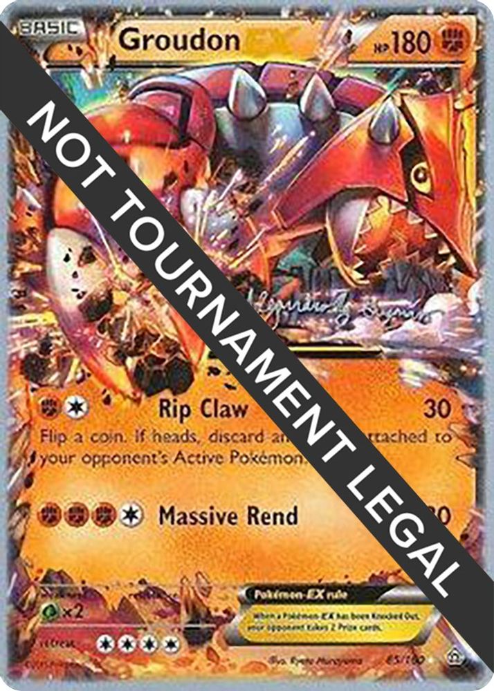 Groudon EX - 2015 (Alejandro Ng-Guzman) 085 World Championship Decks - Ultra Rare