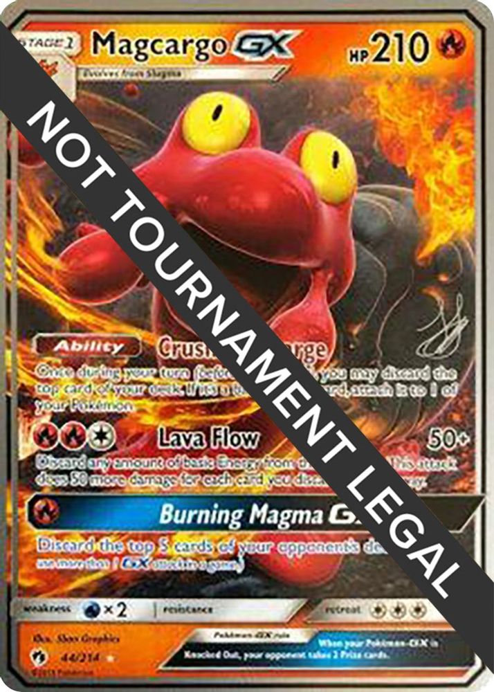 Magcargo GX - 2019 (Henry Brand) 044 World Championship Decks - Ultra Rare