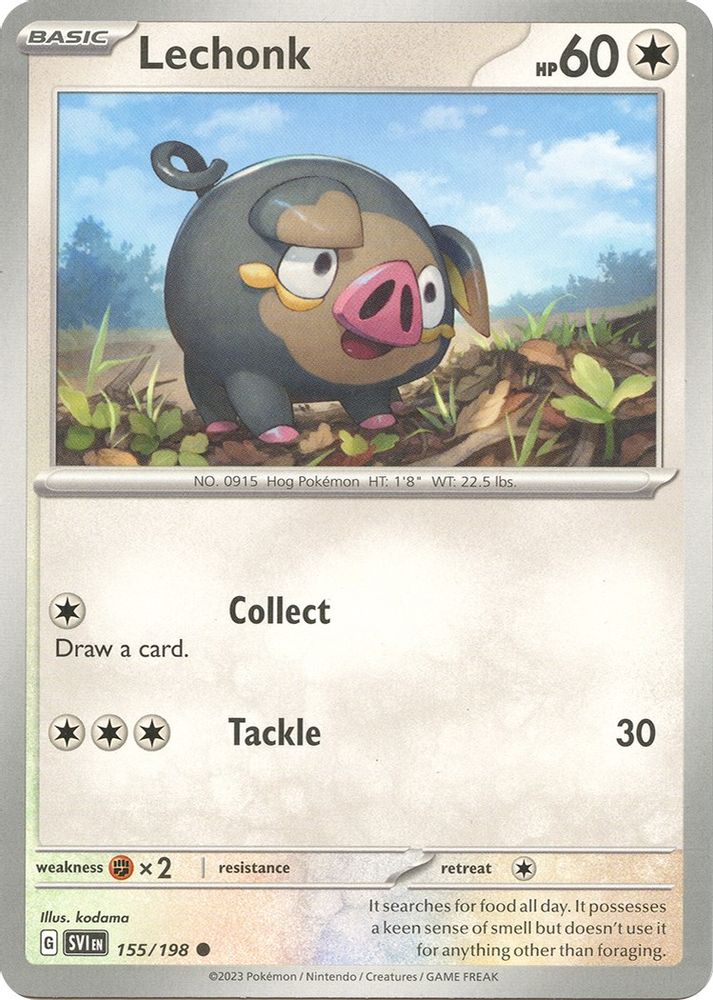 Lechonk 155/198 SV01 Scarlet & Violet Base Set - Common