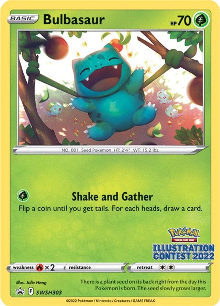 Bulbasaur (Illustration Contest 2022) SWSH Sword & Shield Promo Cards - Promo