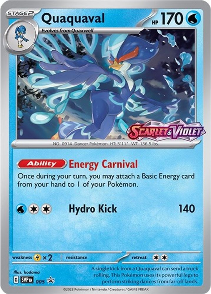 Quaquaval (Prerelease) 005 - Holofoil SV Scarlet & Violet Promo Cards - Promo