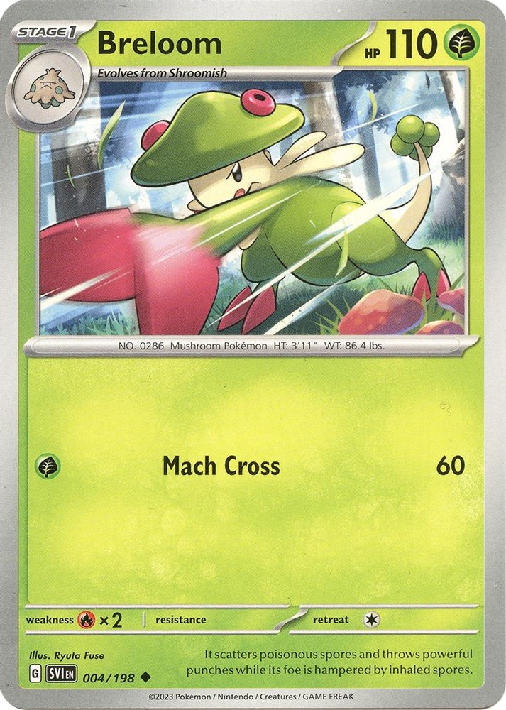 Breloom 004 SV01 Scarlet & Violet Base Set - Uncommon