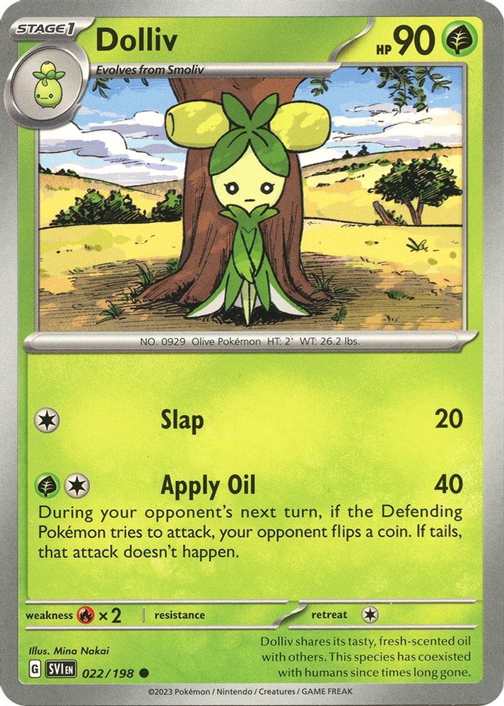 Dolliv 022/198 SV01 Scarlet & Violet Base Set - Common