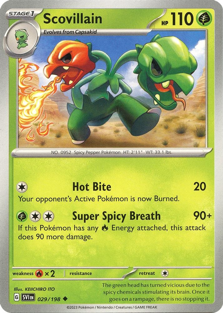 Scovillain 029/198 SV01 Scarlet & Violet Base Set - Uncommon