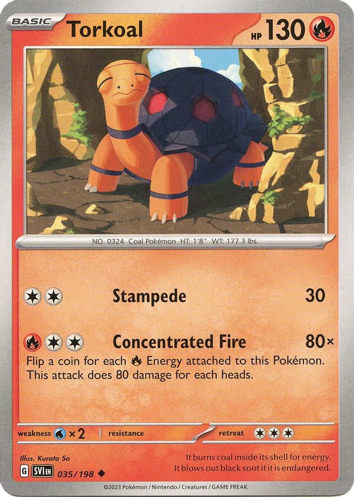 Torkoal 035 SV01 Scarlet & Violet Base Set - Uncommon
