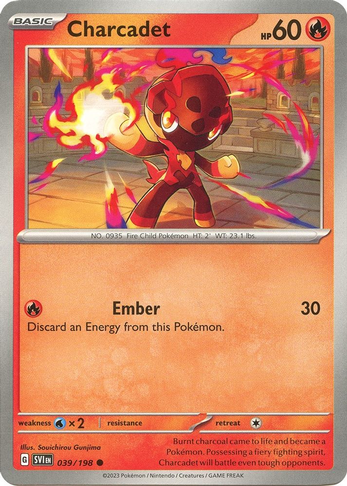 Charcadet 039/198 - Reverse Holofoil SV01 Scarlet & Violet Base Set - Common