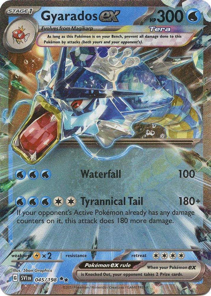 Gyarados ex 045/198 - Holofoil SV01 Scarlet & Violet Base Set - Double Rare