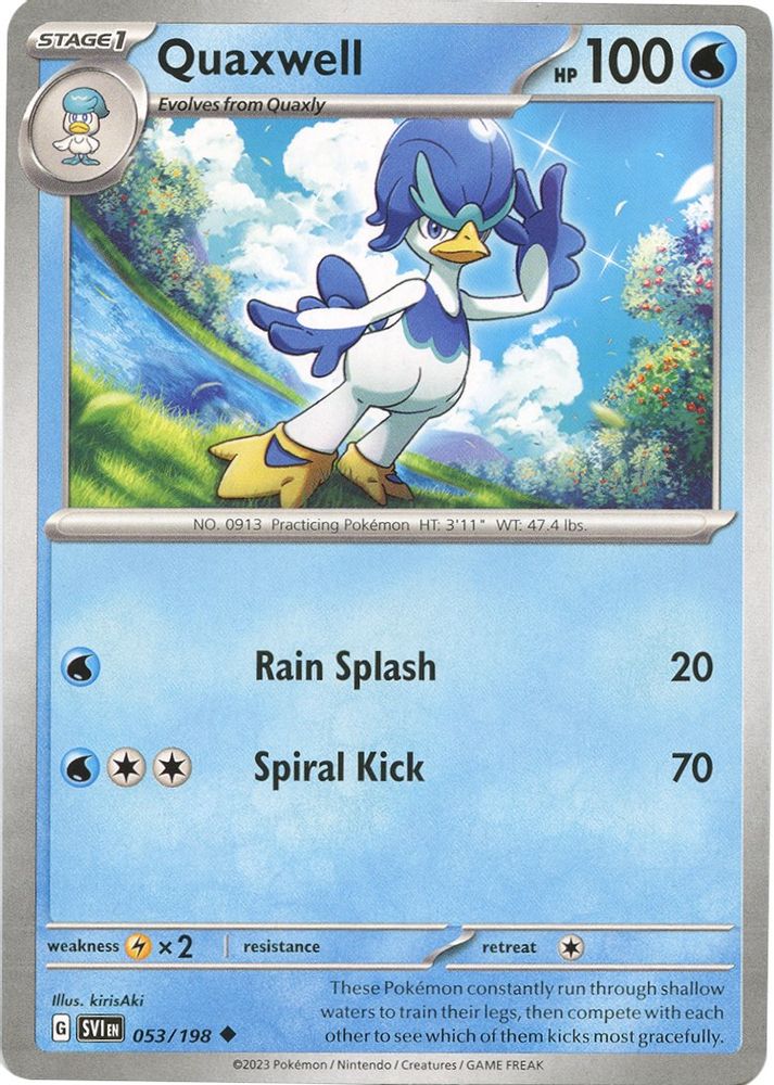 Quaxwell 053 - Reverse Holofoil SV01 Scarlet & Violet Base Set - Uncommon