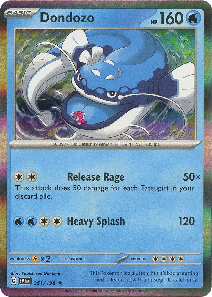 Dondozo 061/198 - Holofoil SV01 Scarlet & Violet Base Set - Rare