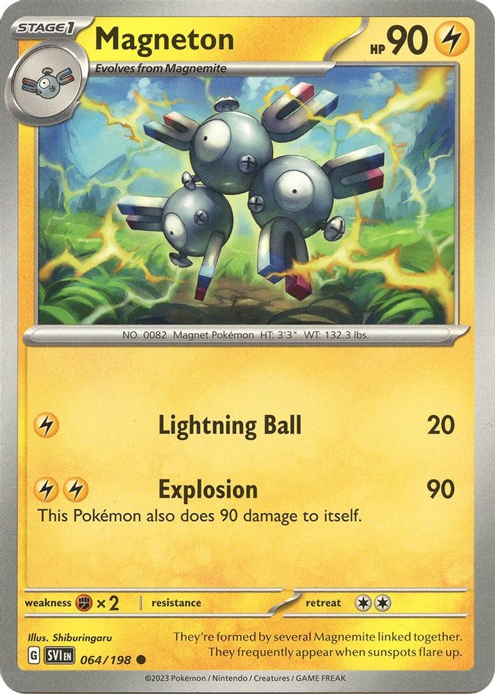 Magneton 064 - Reverse Holofoil SV01 Scarlet & Violet Base Set - Common