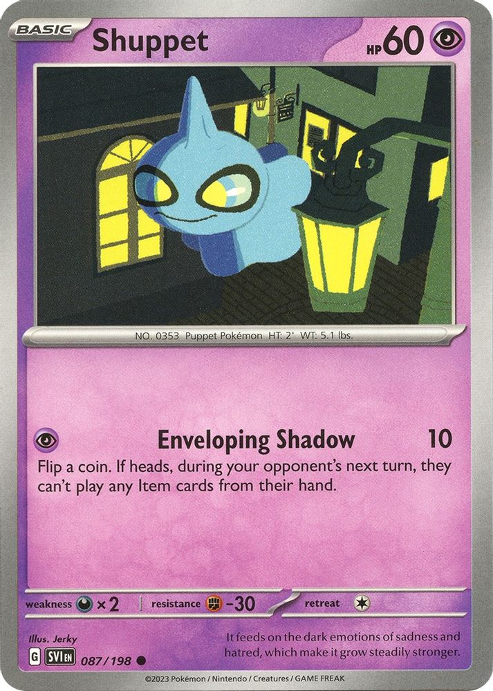 Shuppet 087 - Reverse Holofoil SV01 Scarlet & Violet Base Set - Common