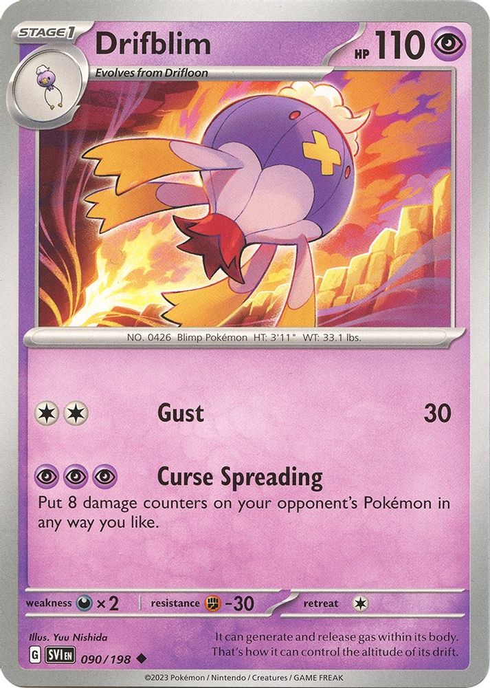 Drifblim 090 SV01 Scarlet & Violet Base Set - Uncommon