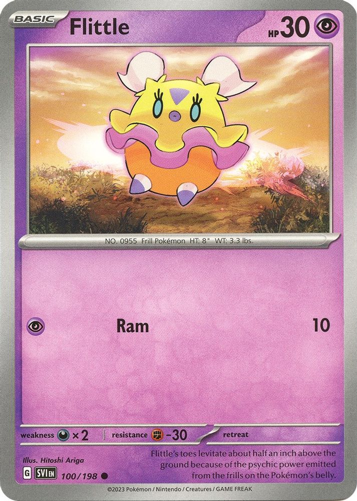 Flittle 100/198 - Reverse Holofoil SV01 Scarlet & Violet Base Set - Common