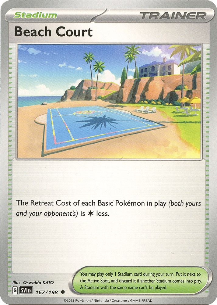 Beach Court 167 SV01 Scarlet & Violet Base Set - Uncommon