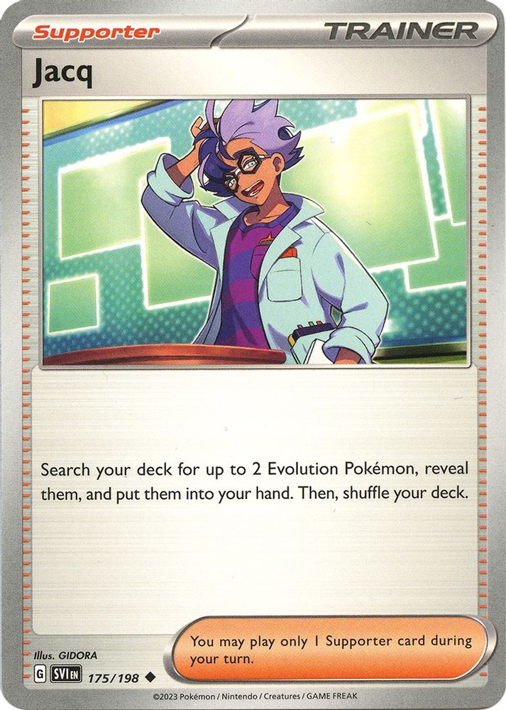 Jacq 175/198 - Reverse Holofoil SV01 Scarlet & Violet Base Set - Uncommon