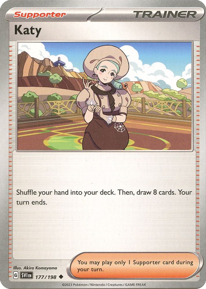 Katy 177/198 - Reverse Holofoil SV01 Scarlet & Violet Base Set - Uncommon