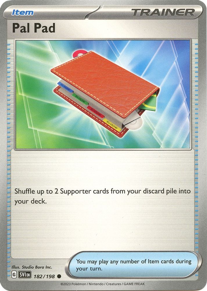 Pal Pad 182 - Reverse Holofoil SV01 Scarlet & Violet Base Set - Common