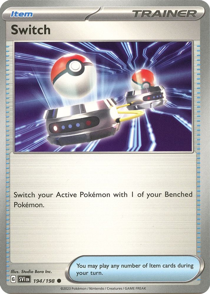 Switch 194 - Reverse Holofoil SV01 Scarlet & Violet Base Set - Common