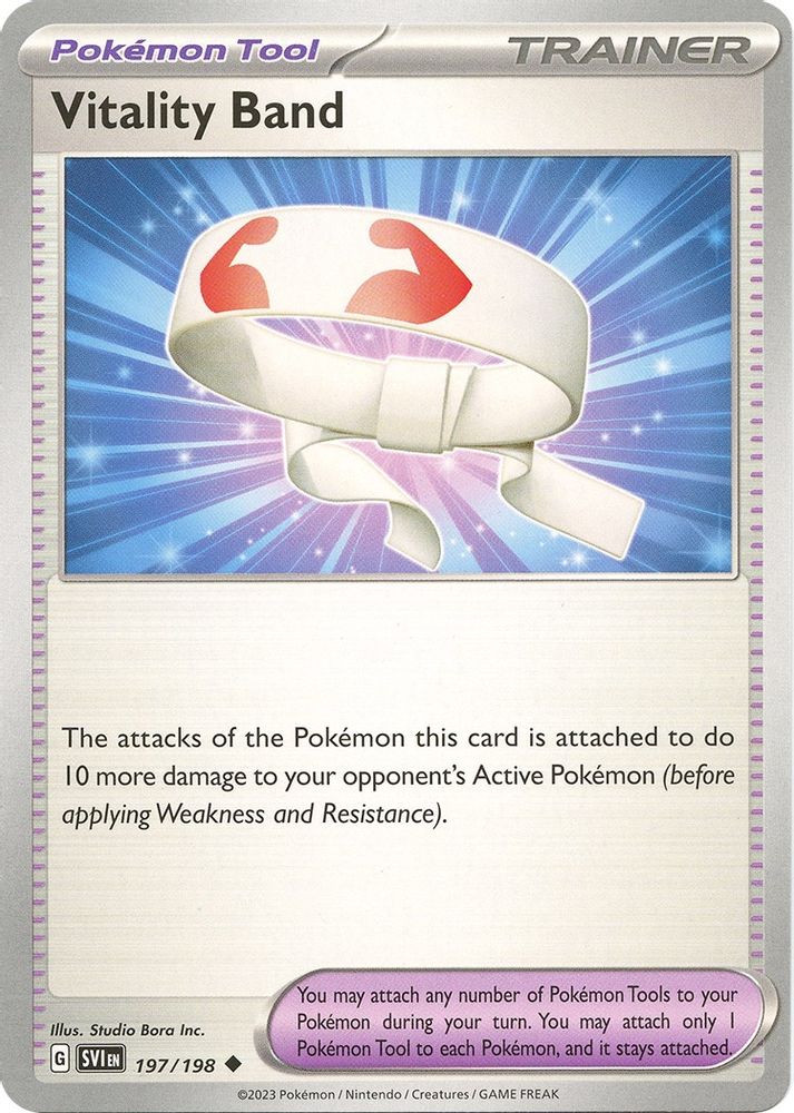 Vitality Band 197 - Reverse Holofoil SV01 Scarlet & Violet Base Set - Uncommon