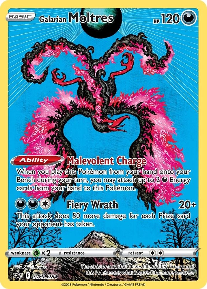 Galarian Moltres SWSH284 - Holofoil SWSH Sword & Shield Promo Cards - Promo