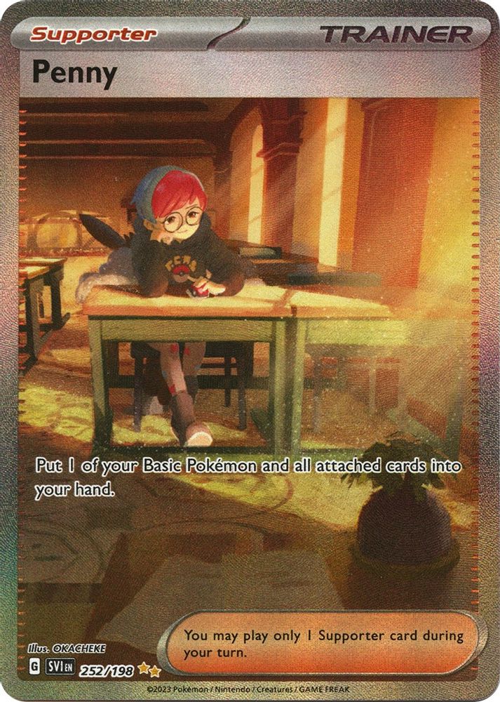 Penny 252/198 - Holofoil SV01 Scarlet & Violet Base Set - Special Illustration Rare
