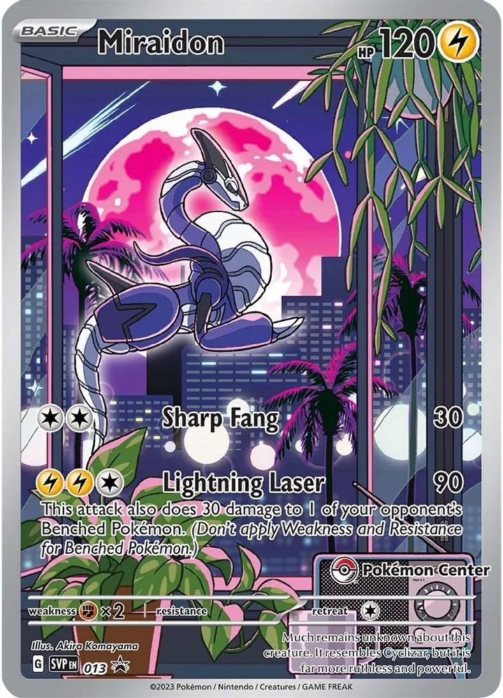 Miraidon (Pokemon Center Exclusive) 013 - Holofoil SV Scarlet & Violet Promo Cards - Promo