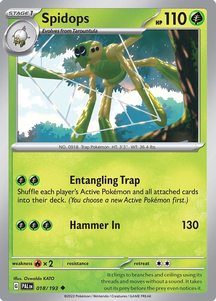Spidops 018 SV02 Paldea Evolved - Uncommon