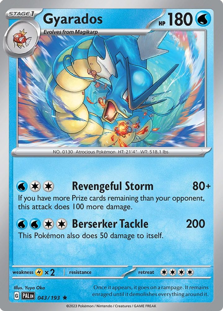 Gyarados 043 - Holofoil SV02 Paldea Evolved - Rare