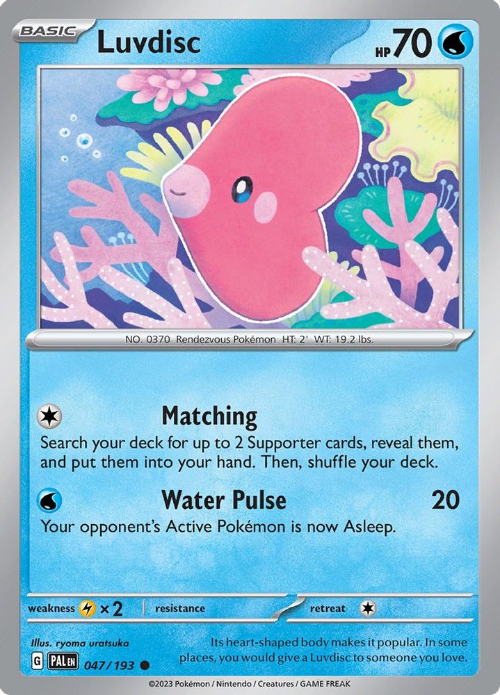 Luvdisc 047 - Reverse Holofoil SV02 Paldea Evolved - Common