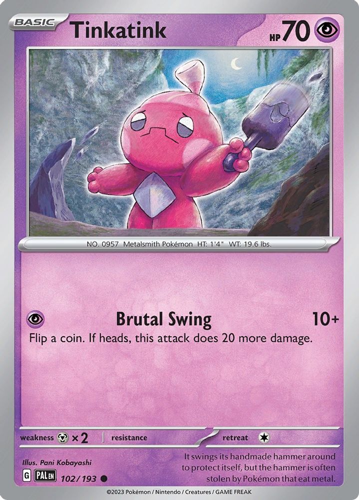 Tinkatink 102/193 SV02 Paldea Evolved - Common