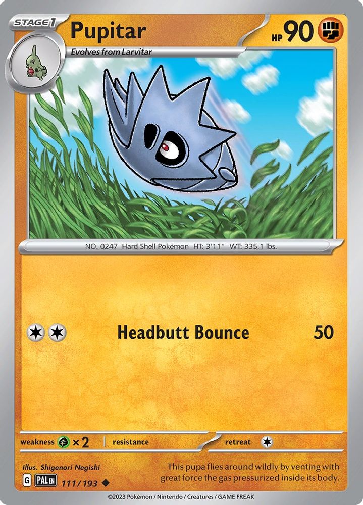 Pupitar 111 - Reverse Holofoil SV02 Paldea Evolved - Uncommon