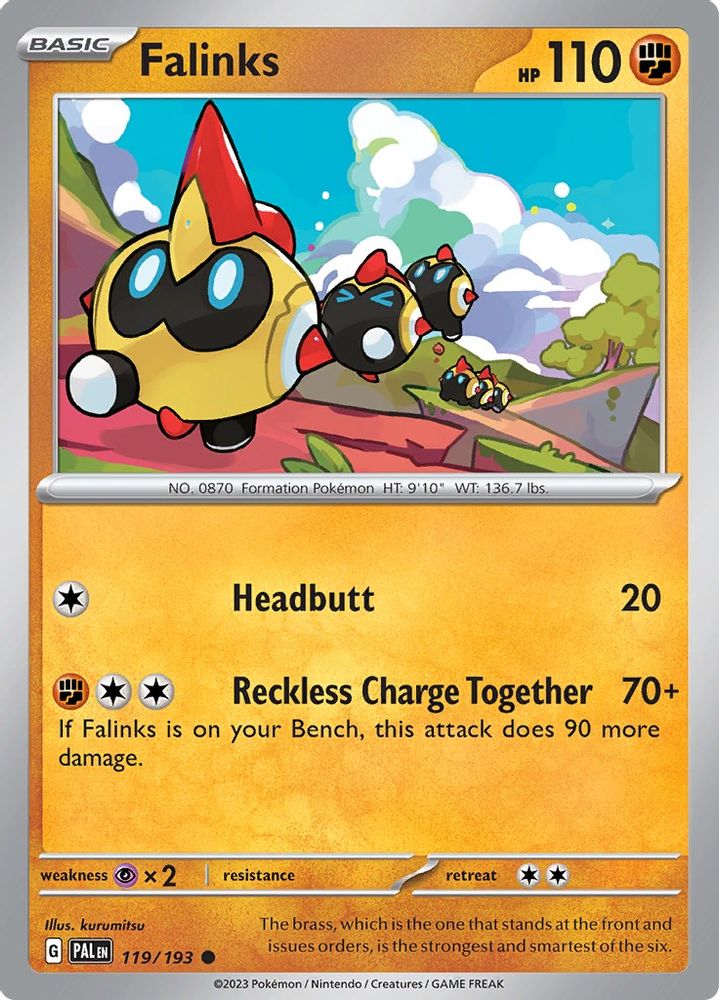 Falinks 119 - Reverse Holofoil SV02 Paldea Evolved - Common