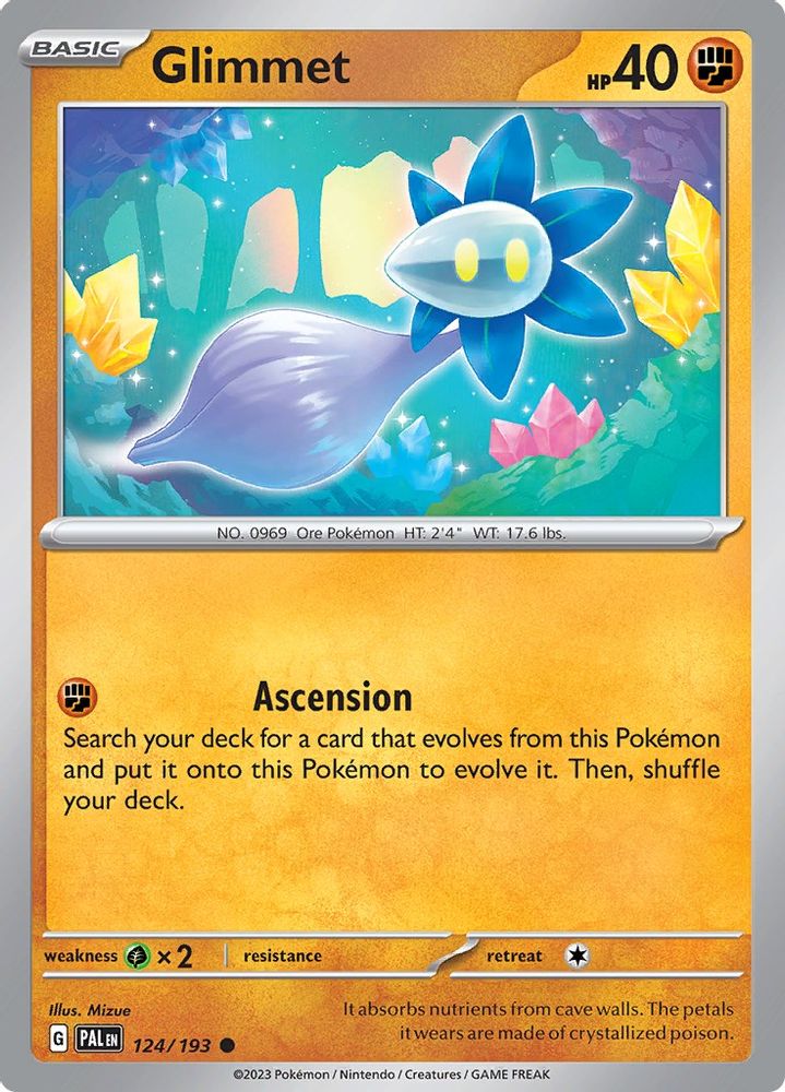 Glimmet 124/193 - Reverse Holofoil SV02 Paldea Evolved - Common