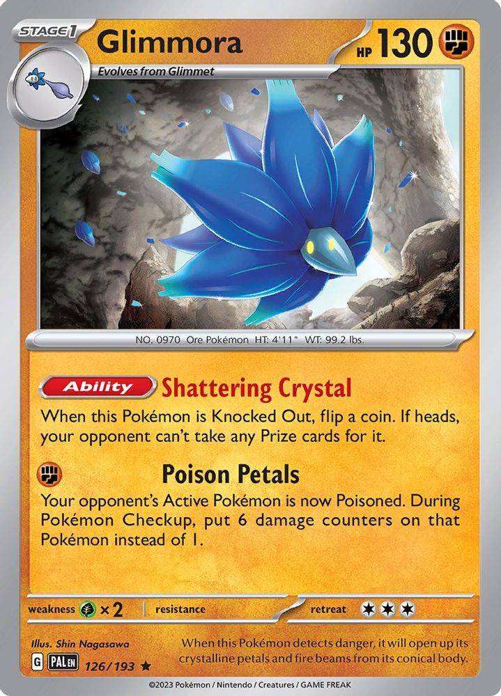 Glimmora 126 - Reverse Holofoil SV02 Paldea Evolved - Rare