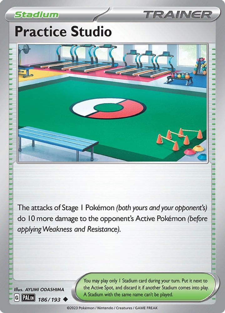 Practice Studio 186 - Reverse Holofoil SV02 Paldea Evolved - Uncommon