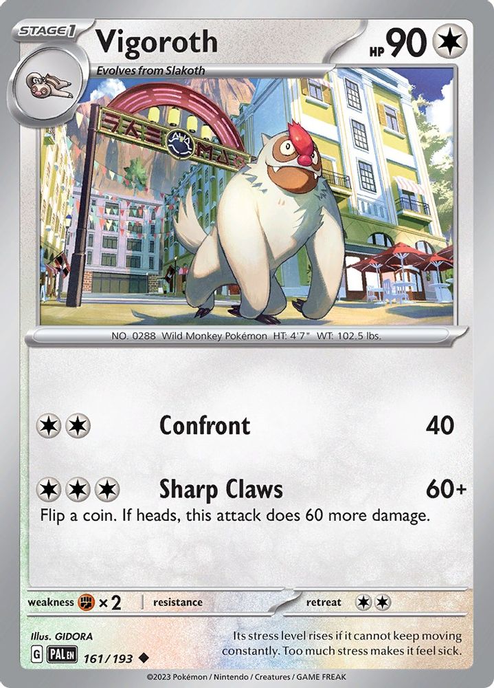 Vigoroth 161 SV02 Paldea Evolved - Uncommon