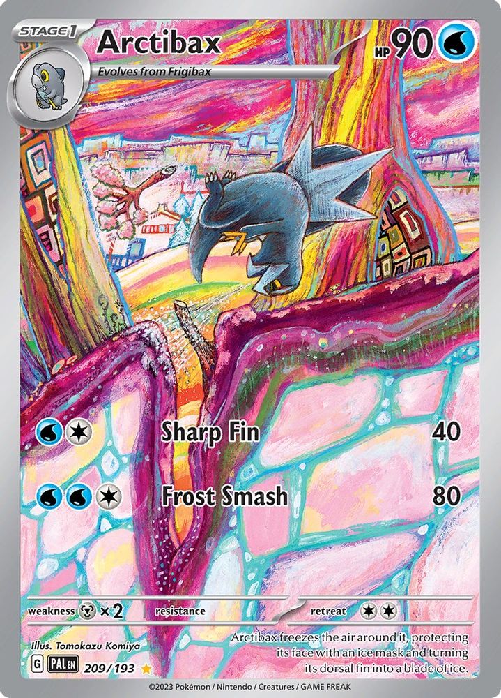 Arctibax 209/193 - Holofoil SV02 Paldea Evolved - Illustration Rare