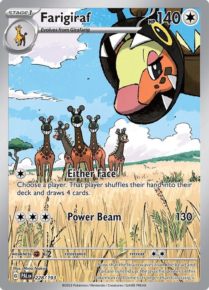 Farigiraf 228/193 - Holofoil SV02 Paldea Evolved - Illustration Rare