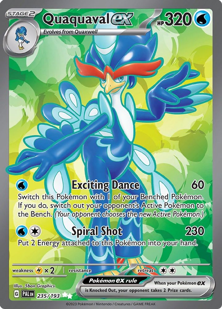 Quaquaval ex 235/193 - Holofoil SV02 Paldea Evolved - Ultra Rare