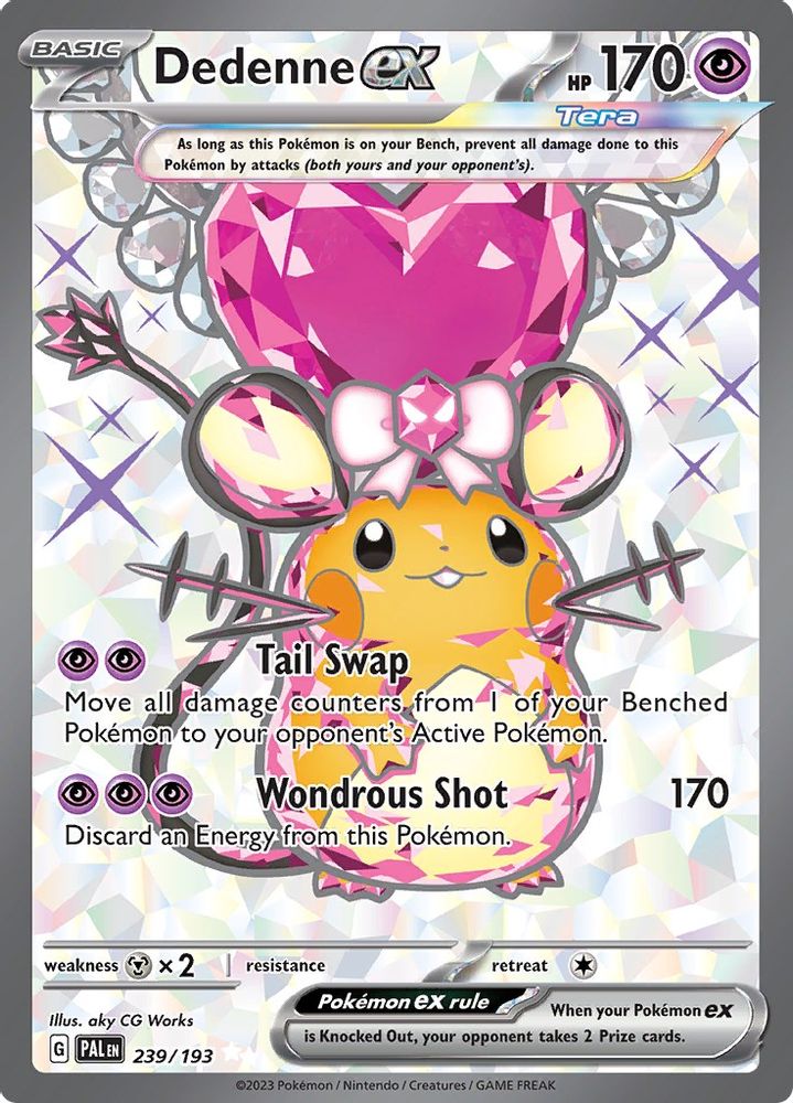Dedenne ex 239/193 - Holofoil SV02 Paldea Evolved - Ultra Rare