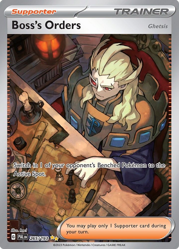 Boss's Orders 265/193 - Holofoil SV02 Paldea Evolved - Special Illustration Rare