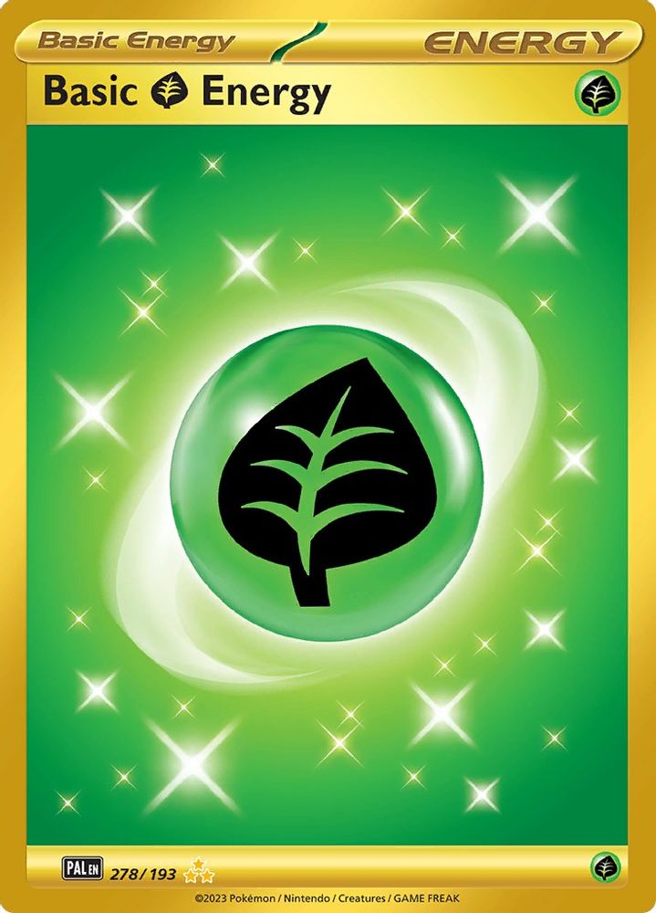 Basic Grass Energy 278/193 - Holofoil SV02 Paldea Evolved - Hyper Rare
